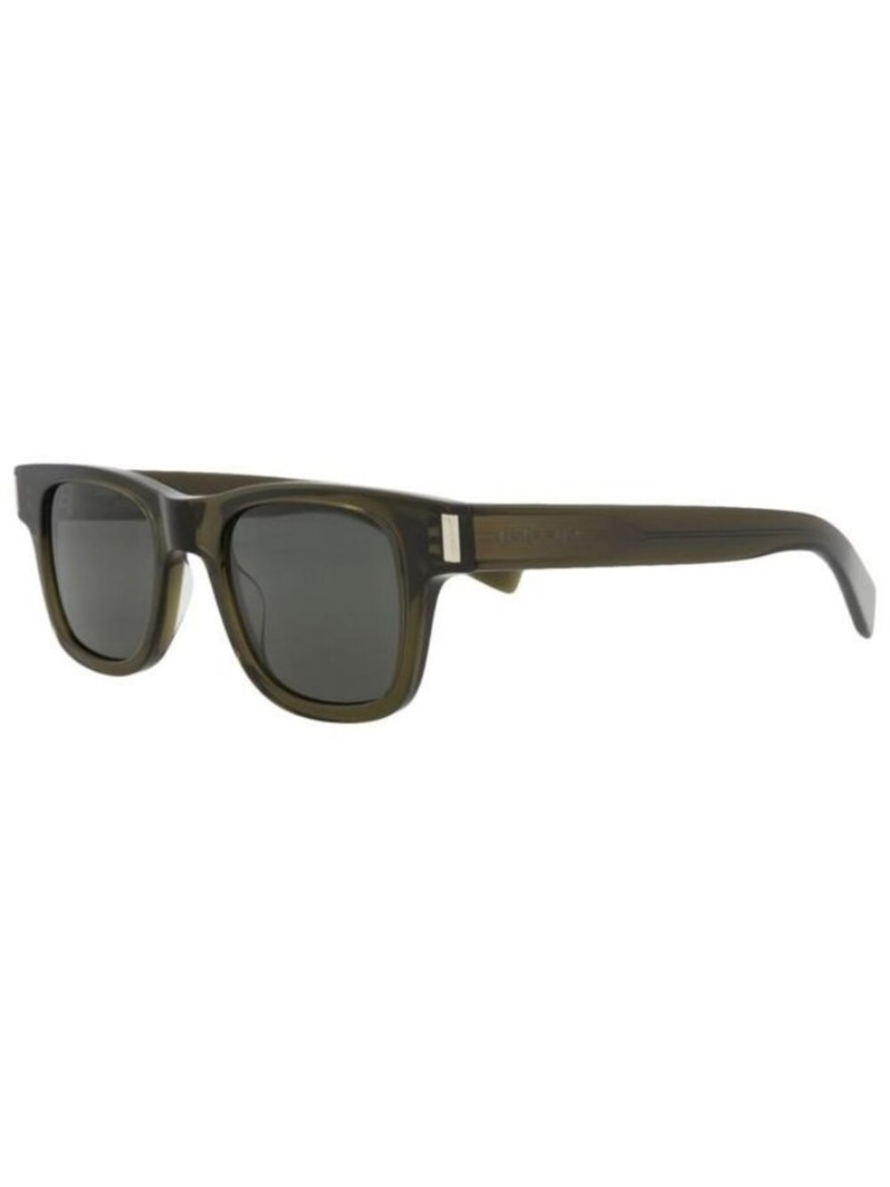 New Saint Laurent Unisex Square/Rectangle Green Green Grey Fashion Designer Sung